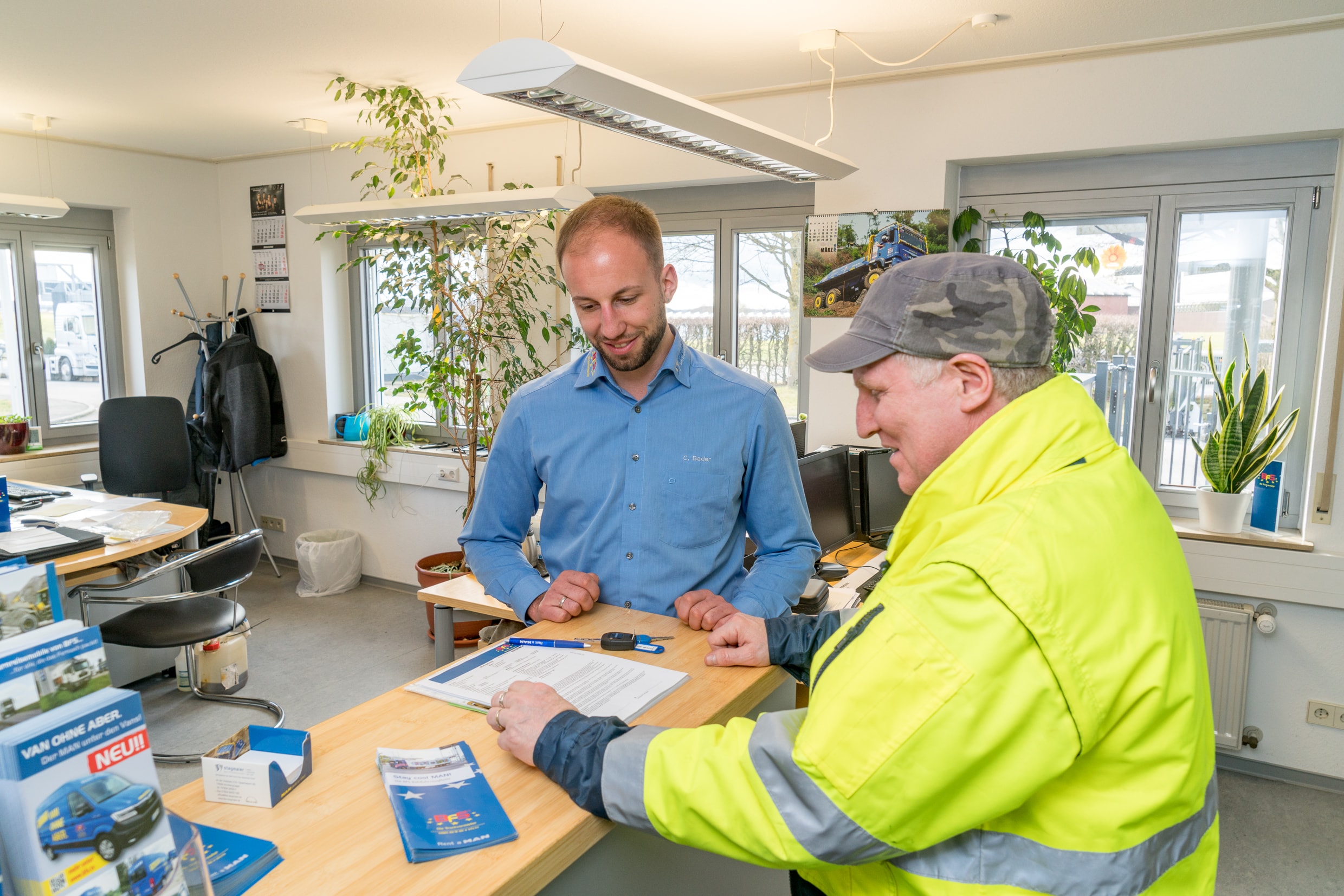 Persönliche Kundenberatung an allen Standorten der BFS - europaweit.